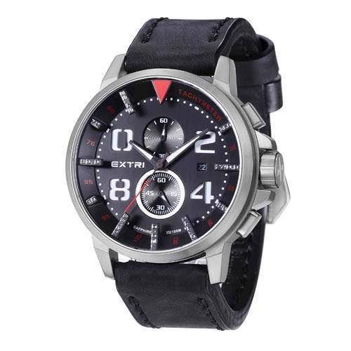 Image of mat rustfri stål Extreme Miyota OS11 quartz med chronograph Herre ur fra EXTRI